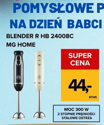 Blender ręczny R HB 24008C MG HOME promocja w Supeco
