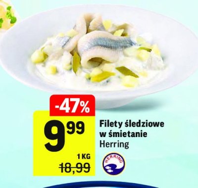 Filety śledziowe w śmietanie Herring promocja