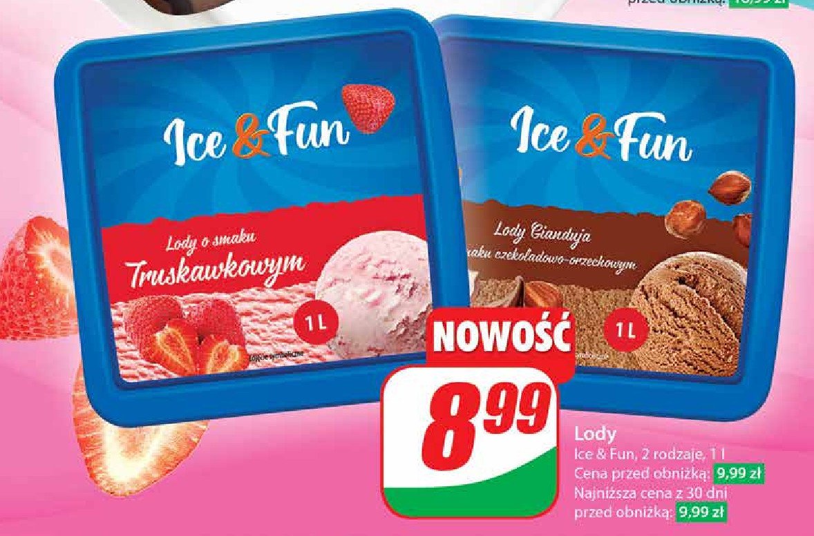 Lody czekoladowo-orzechowe Koral ice&fun promocja