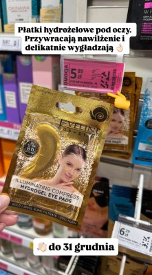 Płatki hydrożelowe pod oczy  promocja w Hebe