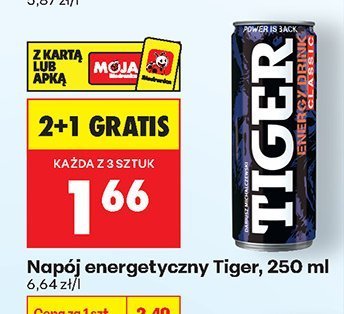 Napój energetyczny Tiger promocja w Biedronka