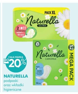 Podpaski NATURELLA oraz wkładki higieniczne promocja w Super-Pharm