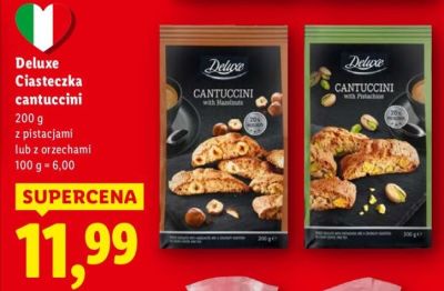 Ciasteczka cantuccini z pistacjami  promocja w Lidl