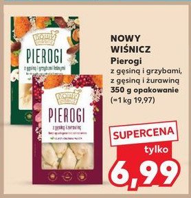 Pierogi z gęsiną i grzybami Nowy wiśnicz promocja