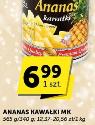Ananas kawałki MK promocja w ABC