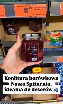 Konfitura borówkowa Nasza Spiżarnia 300g promocja w Biedronka