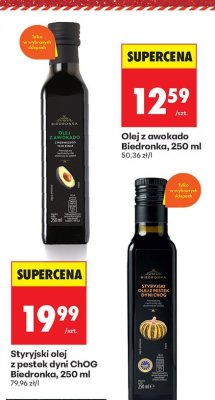Styryjski olej z pestek dyni ChOG Biedronka, 250 ml promocja w Biedronka