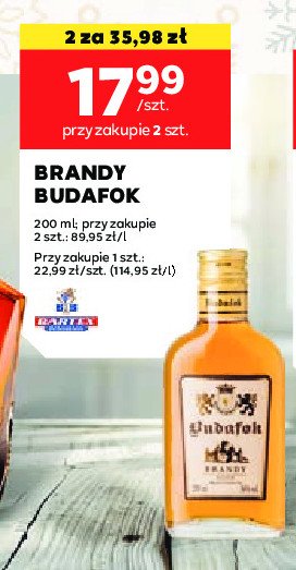 Brandy Budafok promocja w Stokrotka