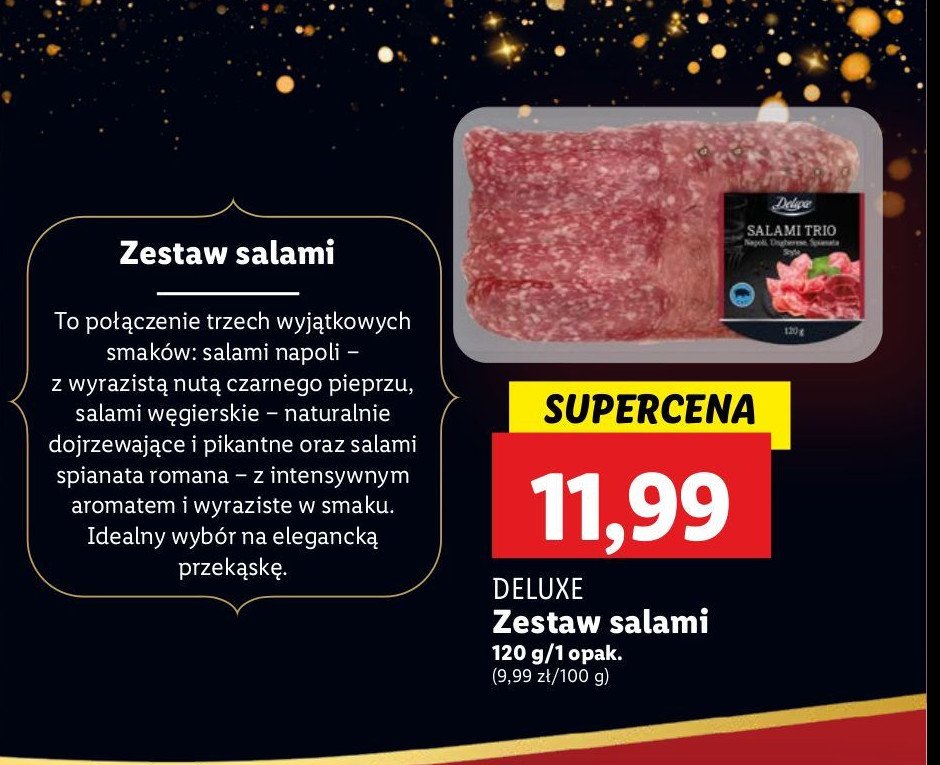 Zestaw salami trio Deluxe promocja w Lidl