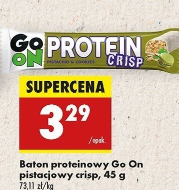 Baton pistacjowy Sante go on! protein crisp promocja