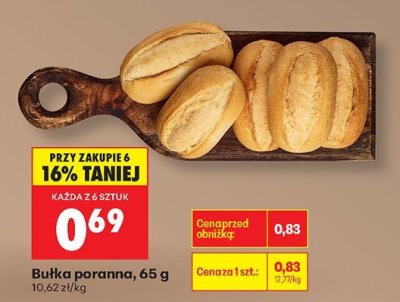 Bułka poranna Biedronka promocja w Biedronka