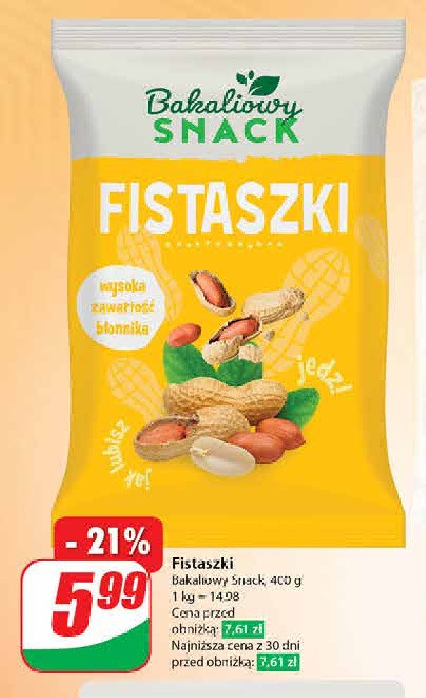 Fistaszki Bakaliowy snack promocja