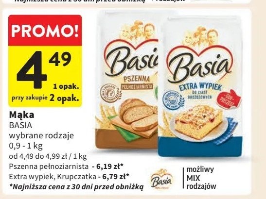 Mąka krupczatka Basia promocja