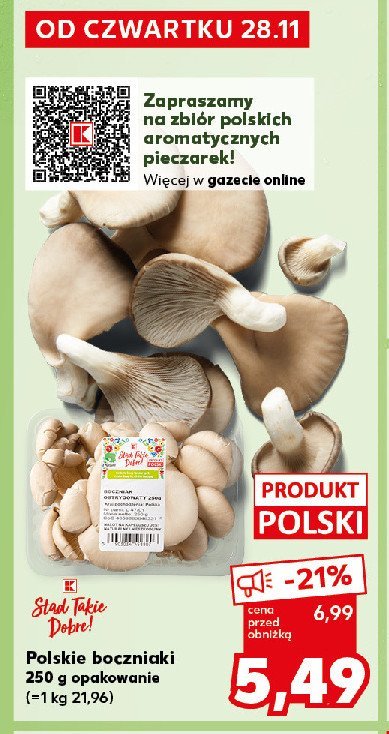 Boczniaki K-classic stąd takie dobre! promocja w Kaufland