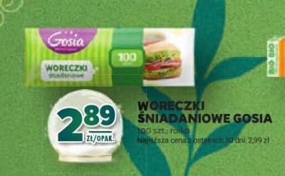 Woreczki śniadaniowe Gosia promocja w Stokrotka