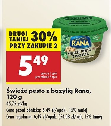 Pesto z bazylią Giovanni rana promocja w Biedronka