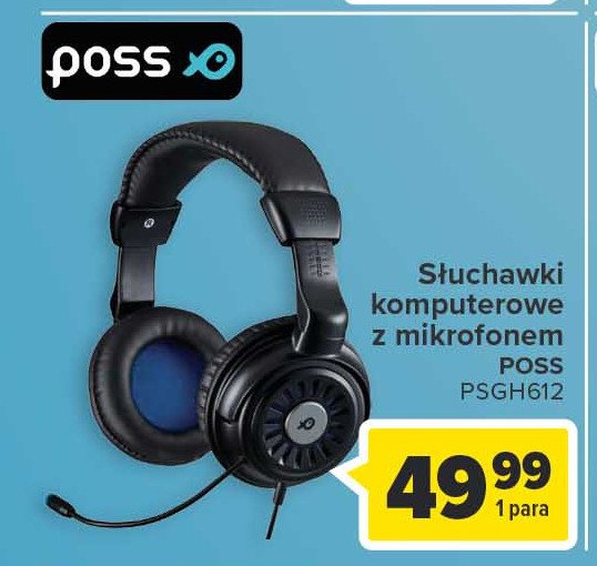 Słuchawki z mikrofonem psgh612 Poss promocja