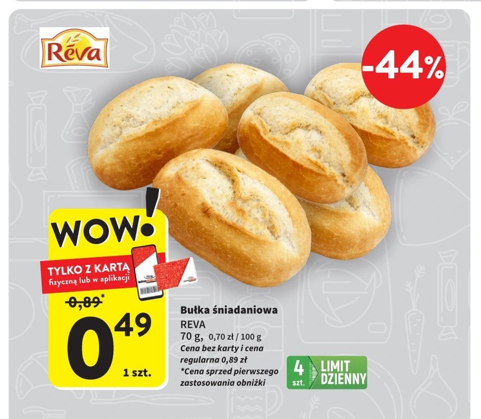 Bułka śniadaniowa Reva promocja w Intermarche