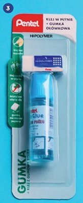 Klej w płynie z gumką do ścierania promocja w Biedronka