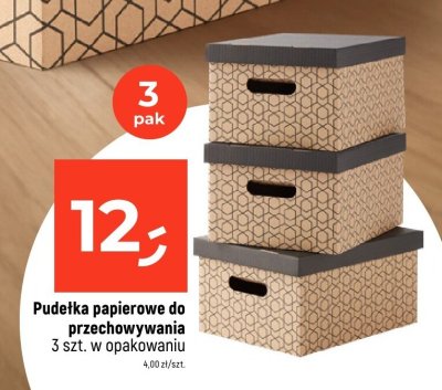 Pudełka papierowe do przechowywania 3 szt. w opakowaniu promocja w Dealz
