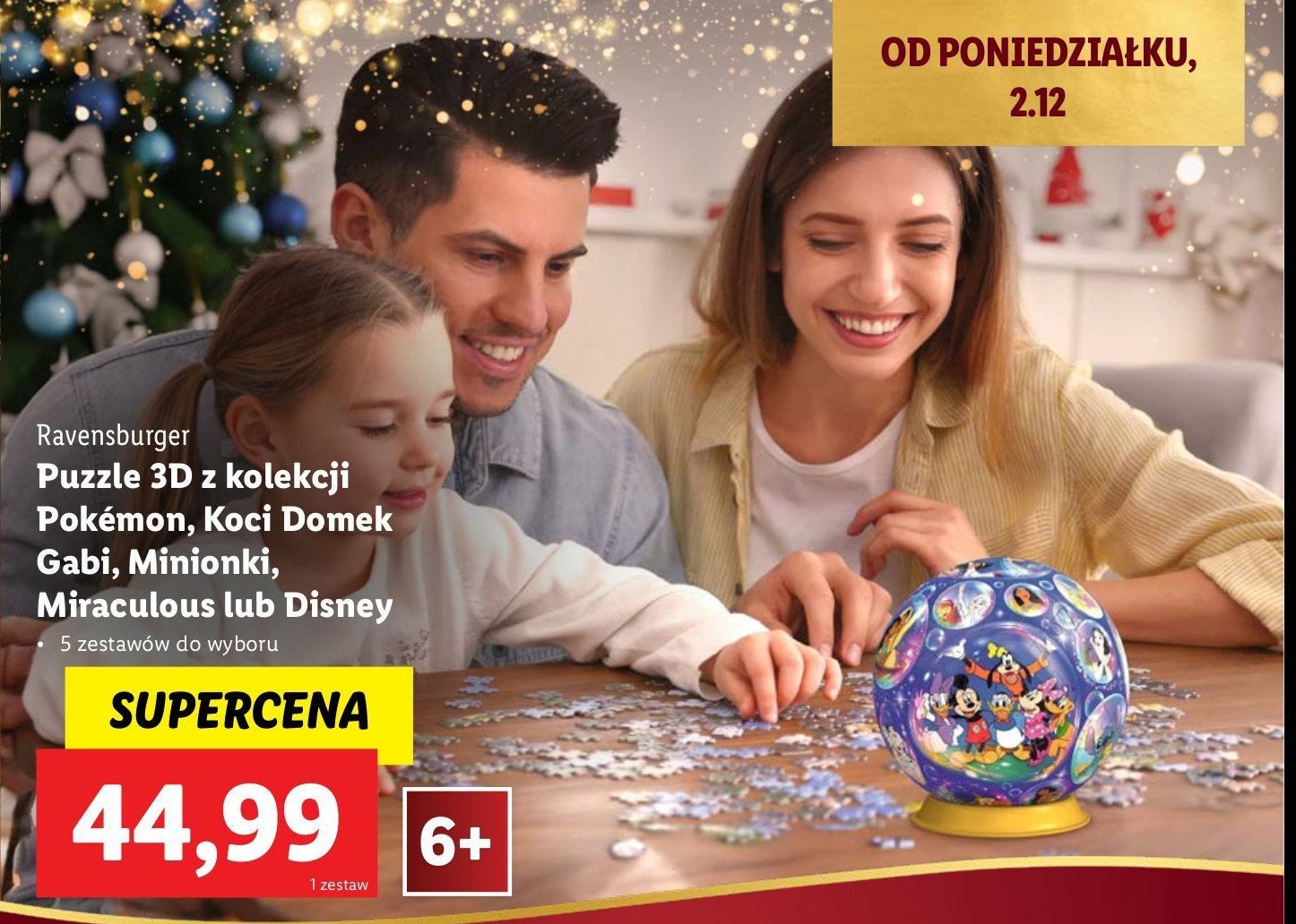 Puzzle 3d kula minionki 72 el. Ravensburger promocja w Lidl