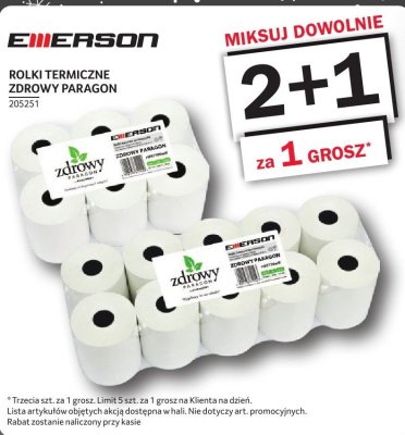 Papier toaletowy Emerson Rolki Termiczne Zdrowy Paragon promocja w Selgros