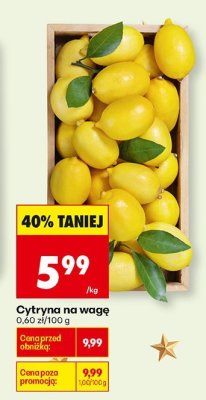 Cytryna na wagę promocja w Biedronka