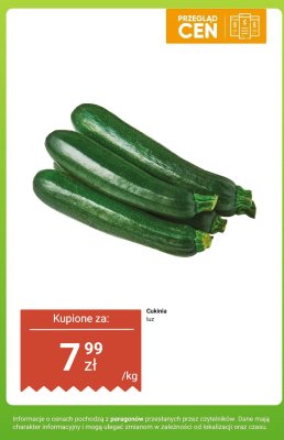 Cukinia luz promocja w Dino