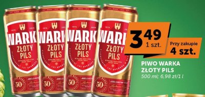 Piwo Warka Złoty Pils promocja w Euro Sklep