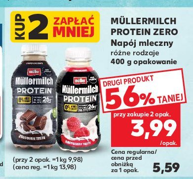 Nap贸j mleczny czekoladowy Muller mullermilch protein promocja