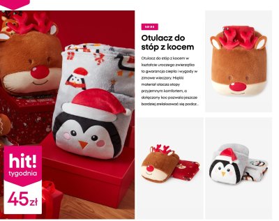 Otulacz do stóp z kocem promocja w Pepco