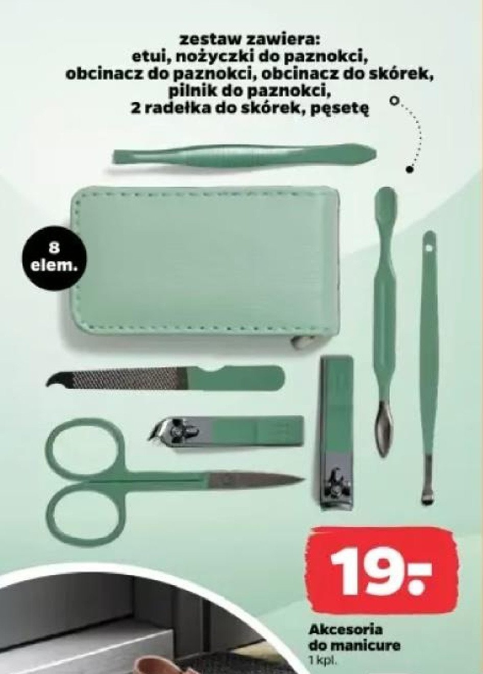 Zestaw do manicure promocja w Netto