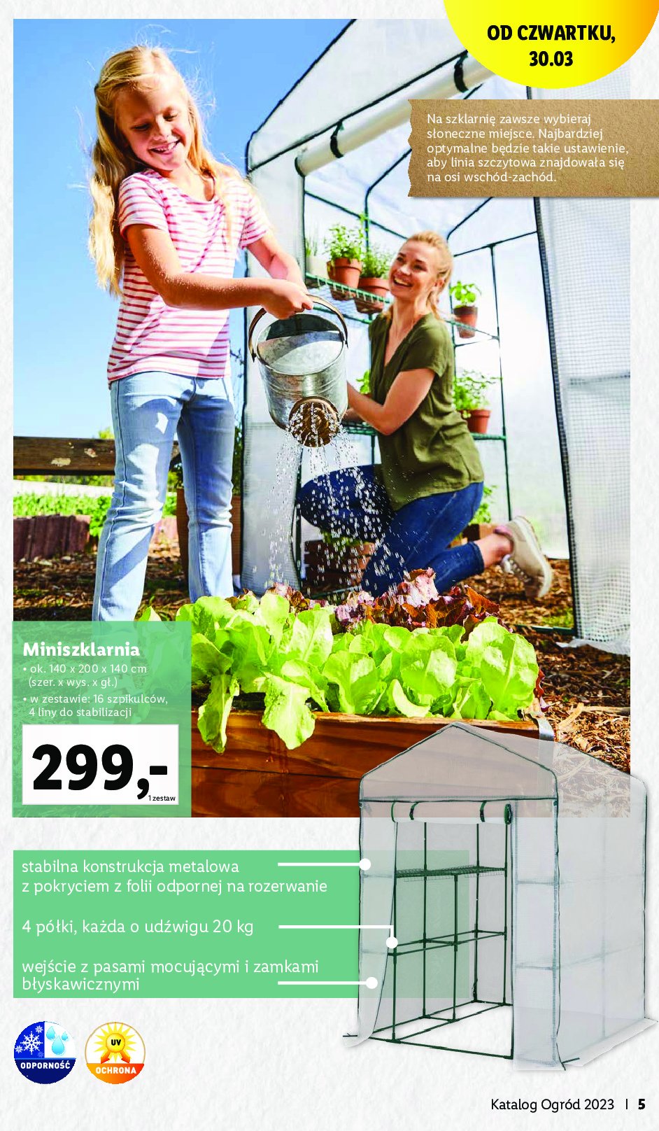 Mini szklarnia 140 x 200 x 140 cm promocja