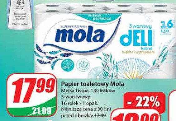 Papier toaletowy morski Mola deli promocja