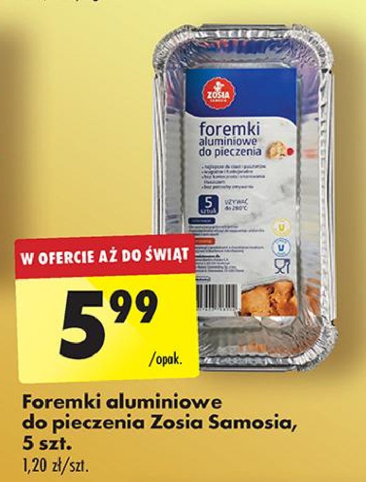 Foremki do keksu Zosia samosia promocja w Biedronka