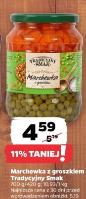 Marchewka z groszkiem Tradycyjny Smak promocja w Netto