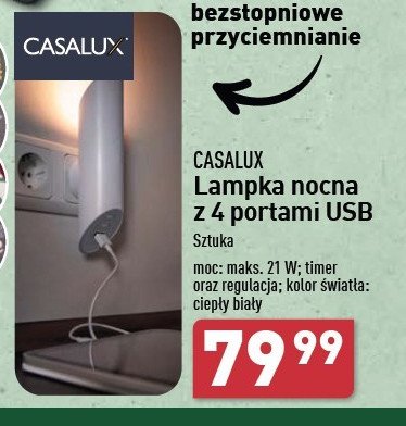 Lampka nocna z czujnikiem ruchu Casalux promocja w Aldi