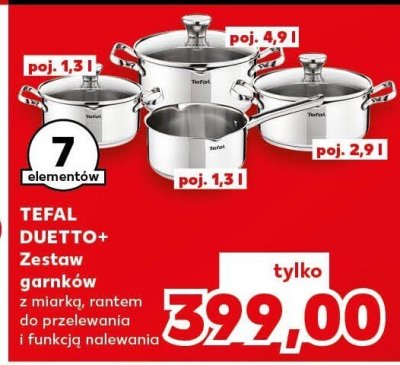 Zestaw garnków Duetto+ 7 elementów promocja w Kaufland