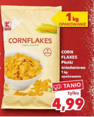 Płatki śniadaniowe corn flakes K-classic promocja