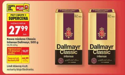 Kawa palona mielona Classic Intense, 500 g promocja w Biedronka