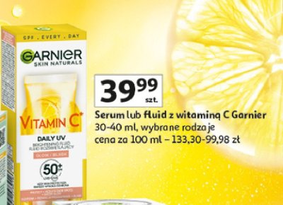 Fluid do twarzy z filtrem spf 50+ invisible Garnier skin naturals promocja