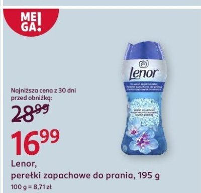 Perełki zapachowe do prania Lenor promocja w Rossmann