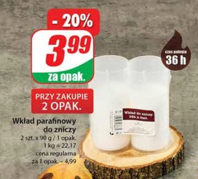 Wk艂ad parafinowy 36h promocja