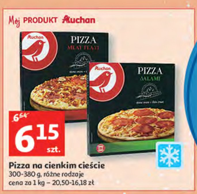 Pizza z salami Auchan promocja
