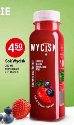 Sok jab艂ko-malina-truskawka-acai Wycisk promocja