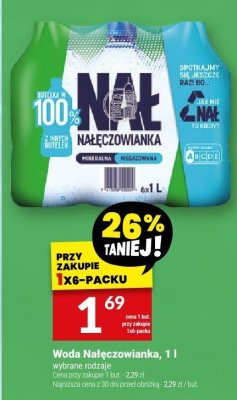 Woda Nałęczowianka, 1 l promocja w Twój Market