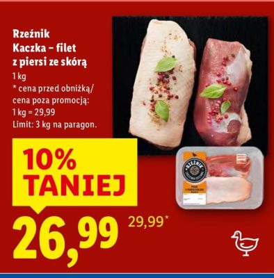 Kaczka - filet z piersi ze skórą Rzeźnik promocja w Lidl