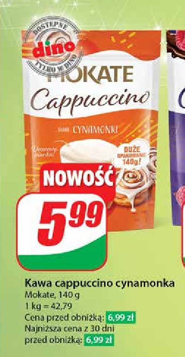 Cappucino rumowe z cynamonem Mokate cappuccino promocja