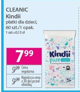 Pieluchy midi Cleanic kindii pure&flex promocja