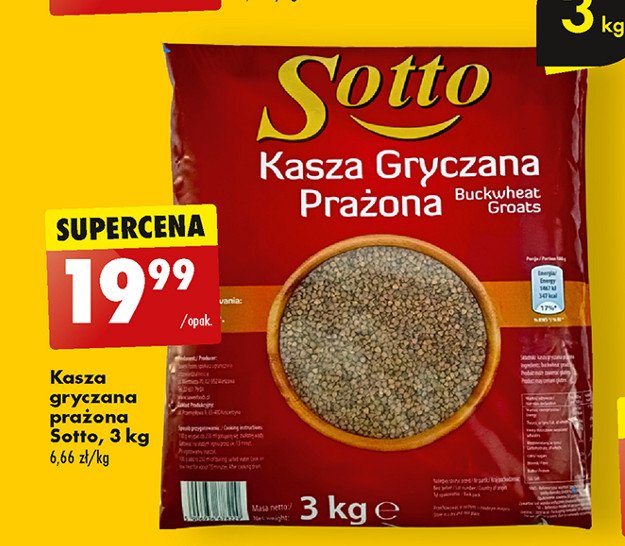 Kasza gryczana Sotto promocja